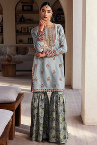 Zebunissa - 2 Piece - Raw Silk(Shirt/Garara) - Stitched - Ghonche Official
